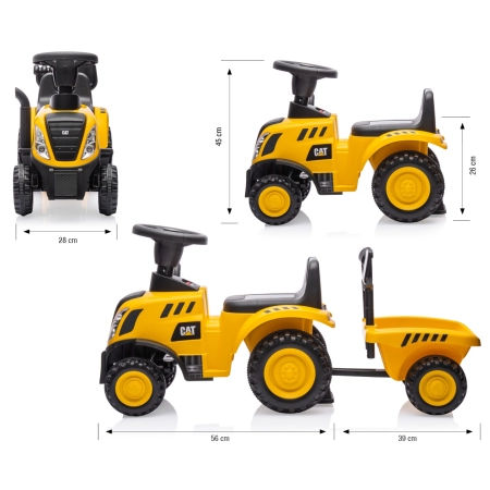 Milly Mally Pojazd CAT Tractor