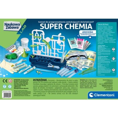 Clementoni Naukowa Zabawa Lab 50805 Super Chemia