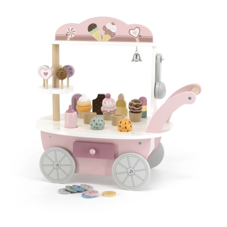Viga 44054 Wózek - Mini Lodziarnia Drewniana
