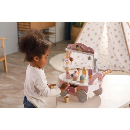 Viga 44054 Wózek - Mini Lodziarnia Drewniana