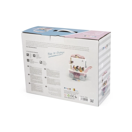 Viga 44054 Wózek - Mini Lodziarnia Drewniana