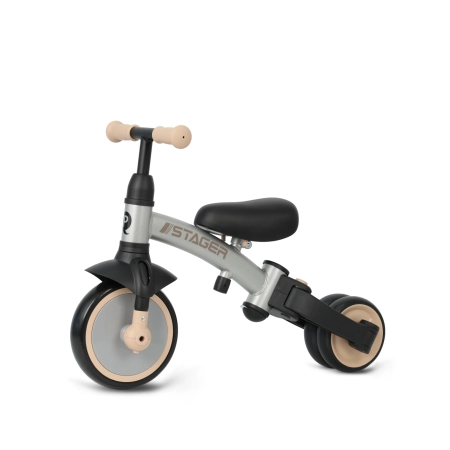Qplay Rowerek Trójkołowy Stager 3w1 Silver