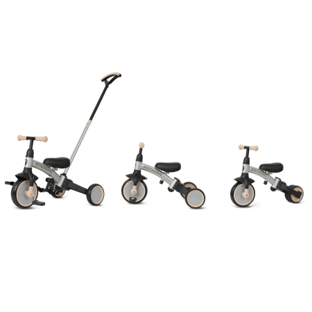 Qplay Rowerek Trójkołowy Stager 3w1 Silver