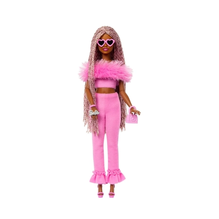 Mattel HYV28 Barbie Deluxe Style Różowa Lalka Modowa w Stylu Barbiecore