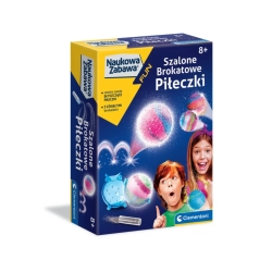 Clementoni 50702 Naukowa Zabawa Lab Szalone Brokatowe Piłeczki