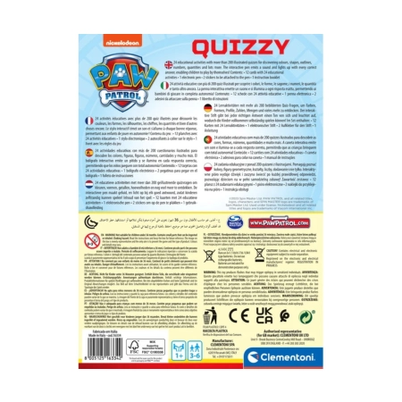 Clementoni Edukacja Wczesnoszkolna 16334 Interaktywny Quiz Psi Patrol