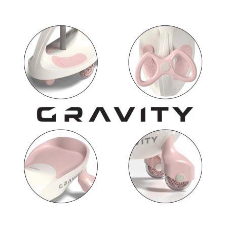 Jeździk Grawitacyjny Gravity Cream Pink Milly Mally