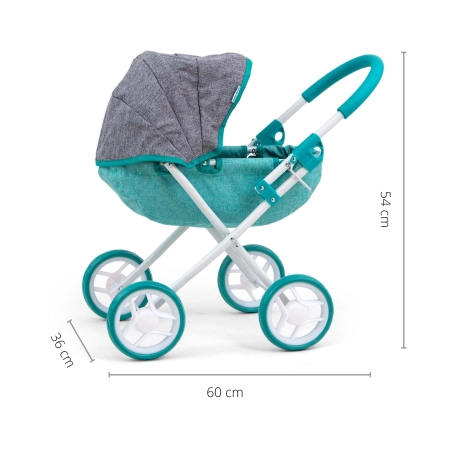 Milly Mally Wózek dla lalek Dori Prestige Mint