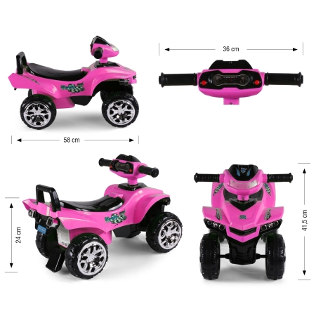Milly Mally Pojazd Monster Black Pink