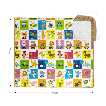 Milly Mally Mata piankowa składana Play Colourful Animals T1