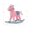 Milly Mally Koń na biegunach pluszowy Łatek Pink