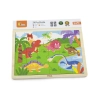 Viga 51460 Drewniane Puzzle na podkładce 24 elementy - dinozaury