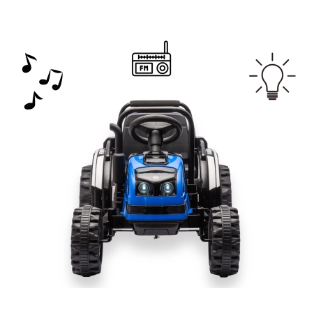 Milly Mally Pojazd na akumulator Traktor z przyczepą Farmer Blue