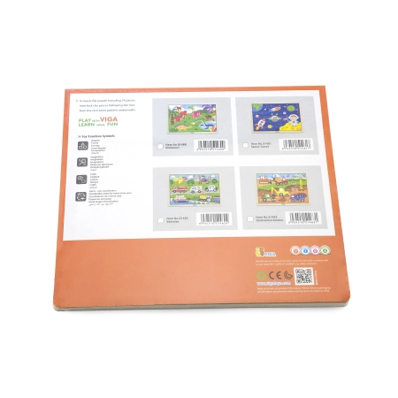 Viga 51462 Puzzle na podkładce 24 elementy - pojazdy w mieście