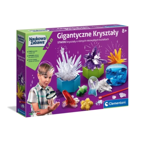 Clementoni Naukowa Zabawa Lab 50106 Gigantyczne Kryształy