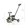 Qplay Rowerek Trójkołowy Stager 3w1 Green