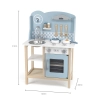 Viga 44047 PolarB Drewniana Kuchnia z akcesoriami silver-blue