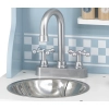 Viga 44047 PolarB Drewniana Kuchnia z akcesoriami silver-blue