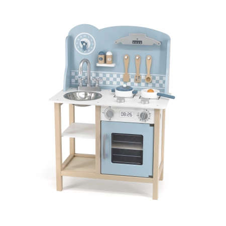 Viga 44047 PolarB Drewniana Kuchnia z akcesoriami silver-blue