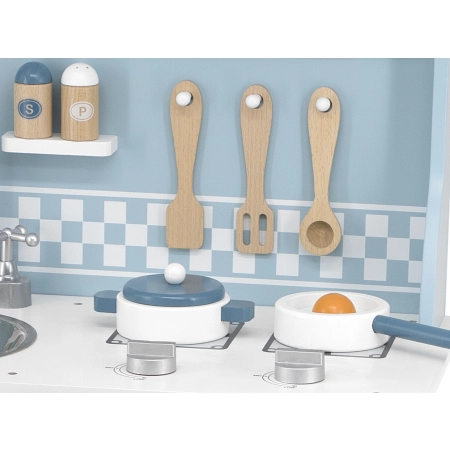 Viga 44047 PolarB Drewniana Kuchnia z akcesoriami silver-blue