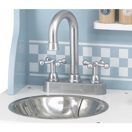 Viga 44047 PolarB Drewniana Kuchnia z akcesoriami silver-blue