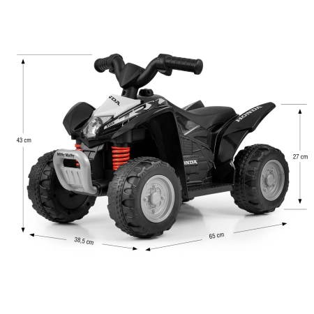 Milly Mally Pojazd na akumulator Quad HONDA ATV Black