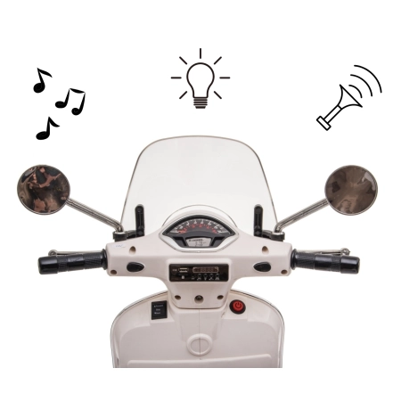 Milly Mally Pojazd na akumulator Vespa GTS Super White