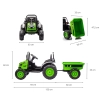 Milly Mally Pojazd na akumulator Traktor z przyczepą Farmer Green