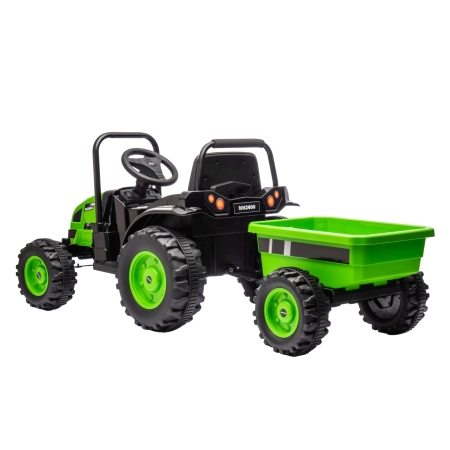 Milly Mally Pojazd na akumulator Traktor z przyczepą Farmer Green