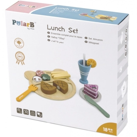Viga 44058 PolarB Drewniany Zestaw obiadowy