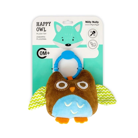 Zawieszka pluszowa Sówka - Happy owl - 2552 BROWN