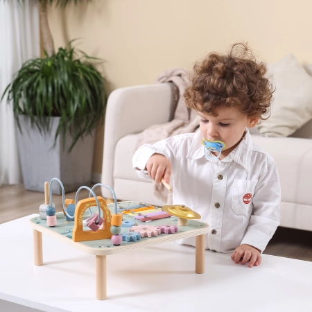 Viga 44083 PolarB Drewniany Muzyczny stolik edukacyjny