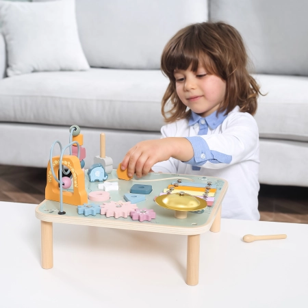 Viga 44083 PolarB Drewniany Muzyczny stolik edukacyjny