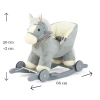 Milly Mally Koń na biegunach pluszowy Polly Gray