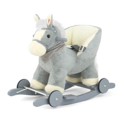 Milly Mally Koń na biegunach pluszowy Polly Gray