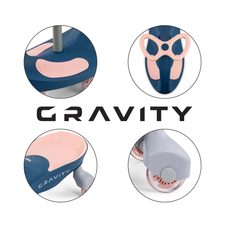 Milly Mally Jeździk Grawitacyjny Gravity Navy Pink