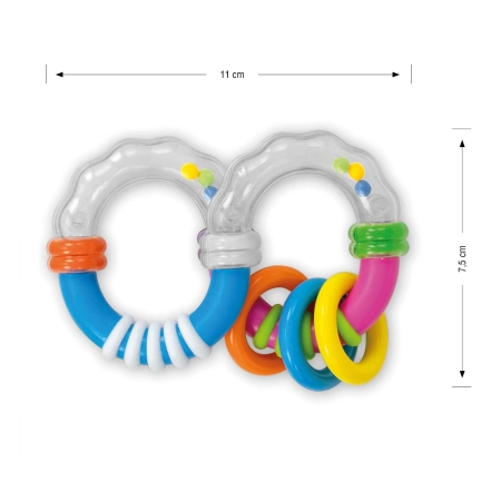 Grzechotka Ósemka - Shaped 8 rattle - 0581