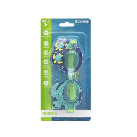 Bestway 21080 Okulary do pływania AquaPals Żółw