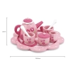Viga 44543 Drewniany Serwis do herbaty i kawy pink flower