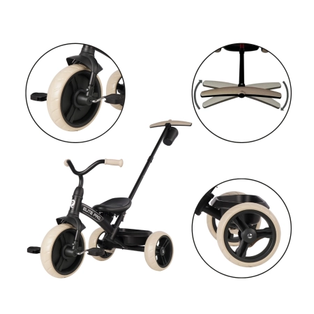 Qplay Rowerek Trójkołowy Elite Pro Black