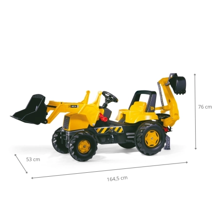 Rolly Toys 812004 Traktor Rolly Junior JCB z łyżką i koparką