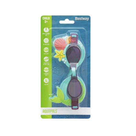 Bestway 21080 Okulary do pływania AquaPals Syrenka