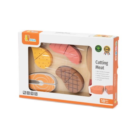 Viga 44791 Drewniana Zabawa w krojenie – mięso