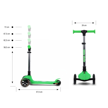 Milly Mally Scooter Jelly Green