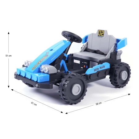 Milly Mally Pojazd na akumulator Prime 2w1 Blue