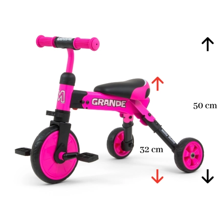 Milly Mally Rowerek 2w1 Grande Pink