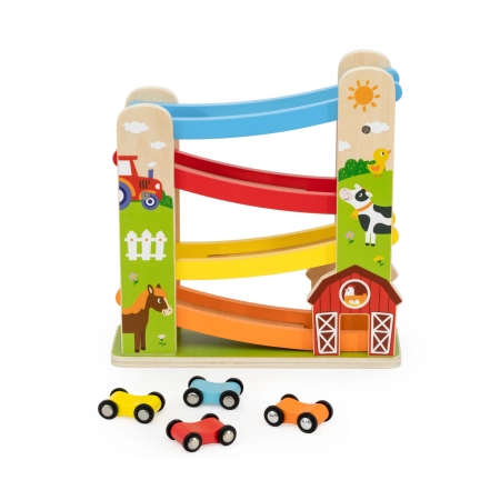 Viga 44844 Drewniana Zjeżdżalnia Samochodowa Farma