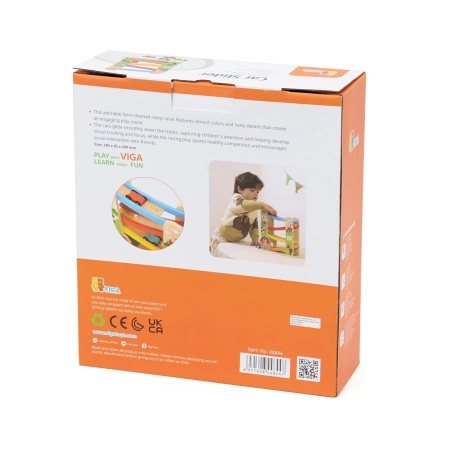 Viga 44844 Drewniana Zjeżdżalnia Samochodowa Farma