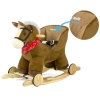 Milly Mally Koń na biegunach pluszowy Polly Dark Brown