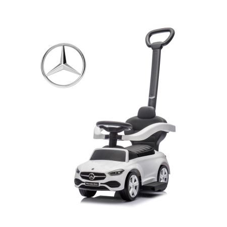 Milly Mally Pojazd z rączką MERCEDES C-Class Deluxe White